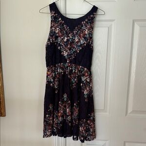Floral Sleeveless Dress - Multicolor